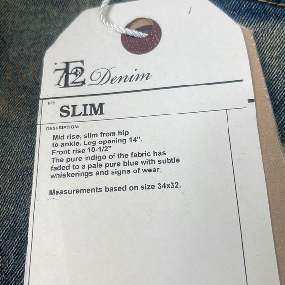 Evolution In Design Denim Jeans Slim Distressed 36” waist, 32” length, stretchy - Picture 11 of 12